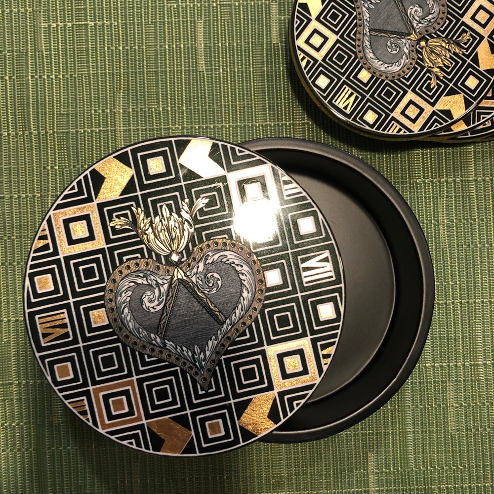 Christian Lacroix Coaster Set & Storage Box